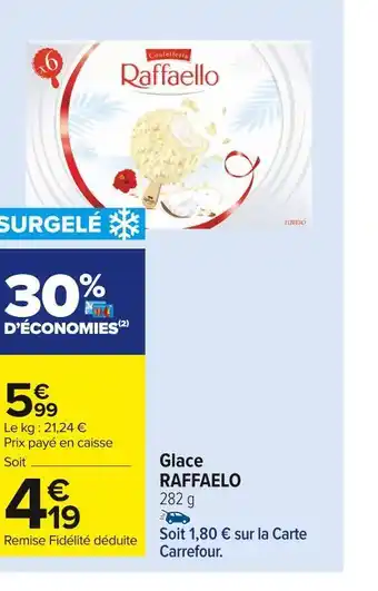 Carrefour Market Raffaelo glace offre