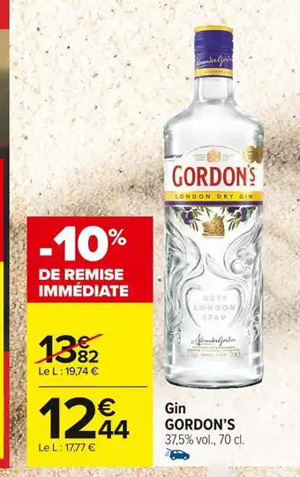 Carrefour Market Gordon’s gin offre