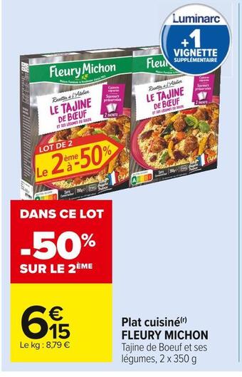 Carrefour Market Fleury michon plat cuisiné offre