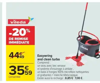 Carrefour Vileda easywring and clean turbo offre