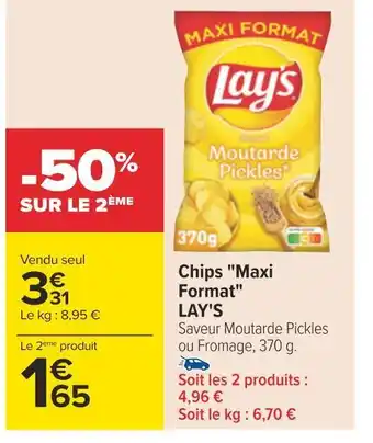 Carrefour Lay's chips maxi format offre