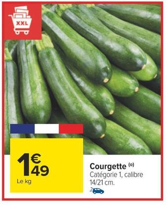 Carrefour Courgette offre