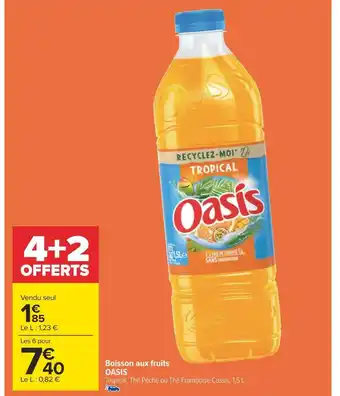 Carrefour Oasis boisson aux fruits offre