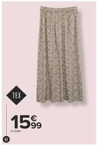 Carrefour Tex jupe femme offre