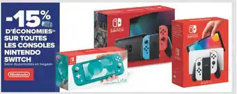 Carrefour Nintendo switch -15% d’économies avec la carte carrefour sur toutes les consoles nintendo switch offre