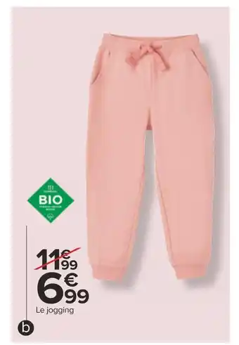 Carrefour Tex jogging unisexe offre