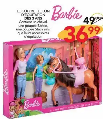 Stokomani Le coffret leçon d`équitation barbie offre