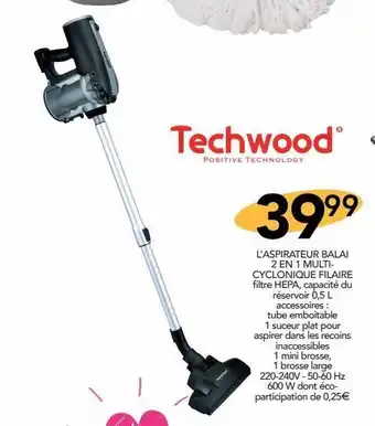 Stokomani L`aspirateur balai 2 en 1 multi-cyclonique filaire offre