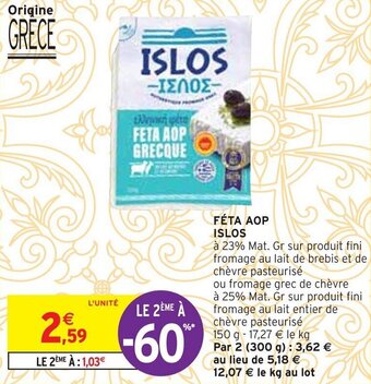 Intermarché FÉTA AOP ISLOS offre