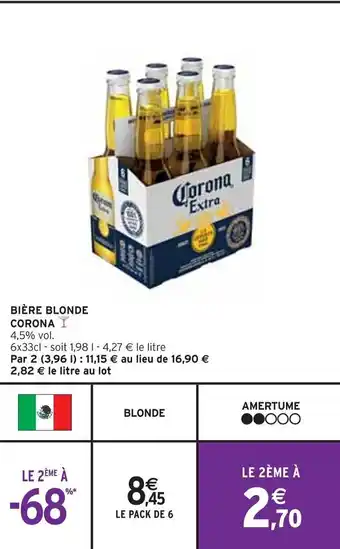 Intermarché BIÈRE BLONDE CORONA offre