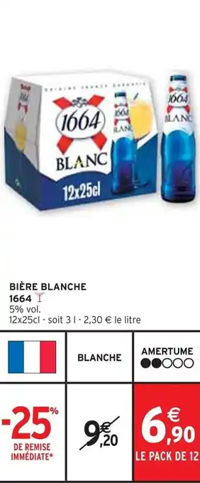 Intermarché BIÈRE BLANCHE 1664 offre