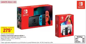 Intermarché CONSOLE NINTENDO SWITCH NÉON (d) offre
