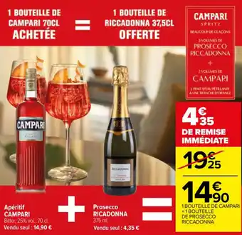 Carrefour Apéritif CAMPARI offre