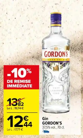 Carrefour Gin GORDON'S offre