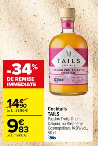 Carrefour Cocktails TAILS offre