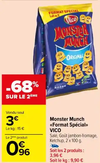 Carrefour Monster Munch <<Format Spécial>> VICO offre