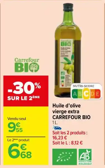Carrefour Huile d'olive vierge extra CARREFOUR BIO offre
