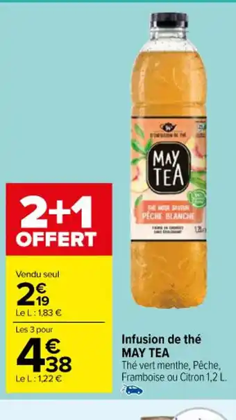 Carrefour Infusion de thé MAY TEA offre