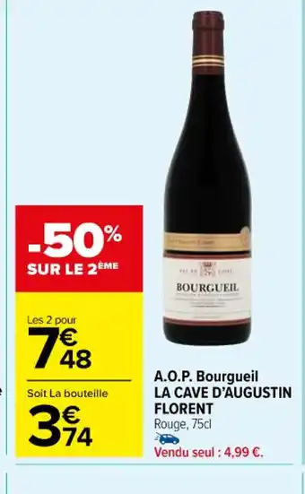 Carrefour A.O.P. Bourgueil LA CAVE D'AUGUSTIN offre