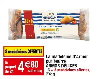 Cora x Carrefour La madeleine d'Armor pur beurre offre