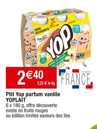 Cora x Carrefour Ptit Yop parfum vanille offre
