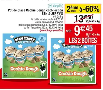Cora x Carrefour Pot de glace Cookie Dough cool-lection 2ème à-60% offre