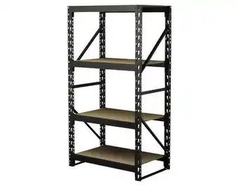 Brico Dépôt Etagère pro charge lourde bois/métal - h. 183 x l. 100 x p. 60 cm offre
