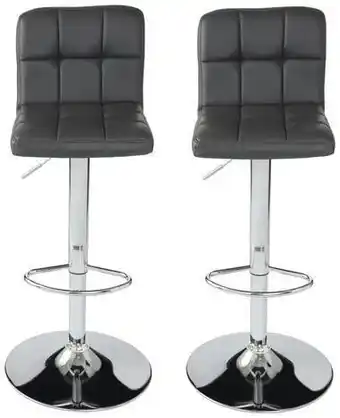 Brico Dépôt Cooke and lewis lot 2 tabourets bar lagan gris anthracite offre