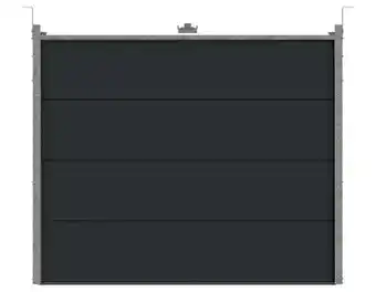 Brico Dépôt Porte de garage sectionnelle motorisé gris h. 200 x l. 240 cm x ép. 40 mm offre
