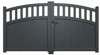 Brico Dépôt Portail aluminium battant gris anthracite lugo - l. 3 x h. 1,60 m offre