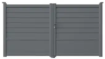 Brico Dépôt Portail battant aluminium cortes gris - 3 m offre
