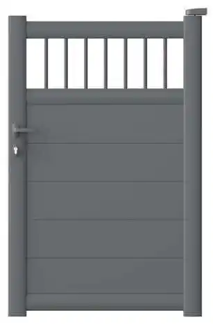 Brico Dépôt Portillon aluminium sillano gris - 1 m offre