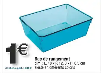 Cora x Carrefour Bac de rangement offre