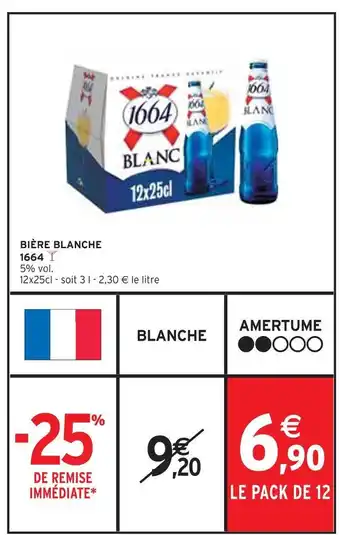 Intermarché 1664 bière blanche offre