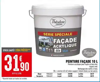 Brico Cash Théodore peintures peinture façade 10 l offre