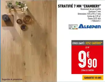 Alsapan stratifié 7 mm “chambery”