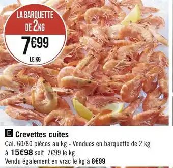 Casino Supermarchés Crevettes cuites offre