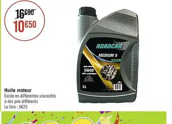 Casino Supermarchés Roadcar huile moteur offre