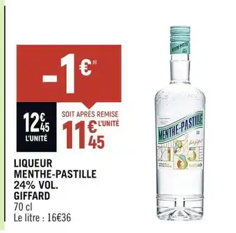 Giffard liqueur menthe-pastille 24% vol.