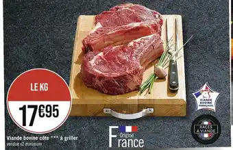Casino Supermarchés Viande bovine côte à griller offre