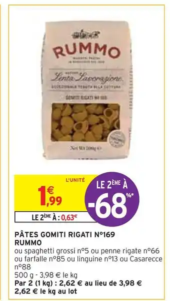 Rummo pâtes gomiti rigati n°169