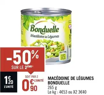 Bonduelle macédoine de légumes