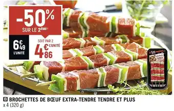 Spar Tendre et plus brochettes de bœuf extra-tendre offre
