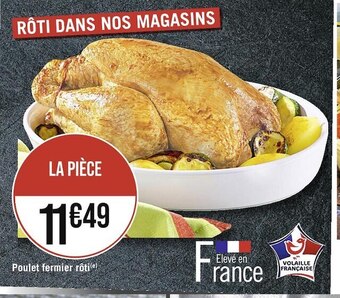 Casino Supermarchés Poulet fermier rôti offre