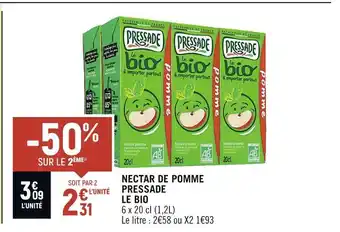 Spar Pressade nectar de pomme le bio offre
