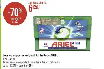 Ariel lessive capsules original all in pods *