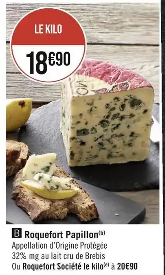 Papillon roquefort