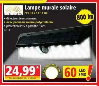 Norma Lampe murale solaire offre