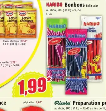 Norma HARIBO Bonbons Balla stixx offre