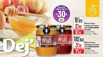 G20 Miel De Fleurs Crémeux De France Les Compagnons Du Miel, Miel De Fleurs Sauvages De France Les Compagnons offre